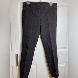Cynthia Rowley textured black ankle pants